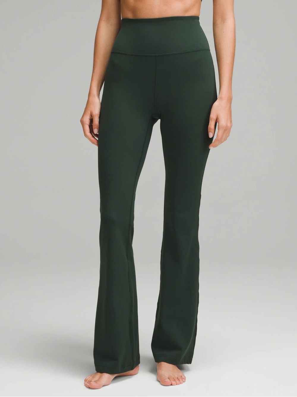 lululemon athletica High-Rise Forest Green Flare Leg Pants